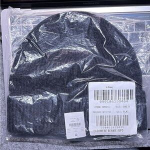 J. Crew Charcoal Cashmere Beanie